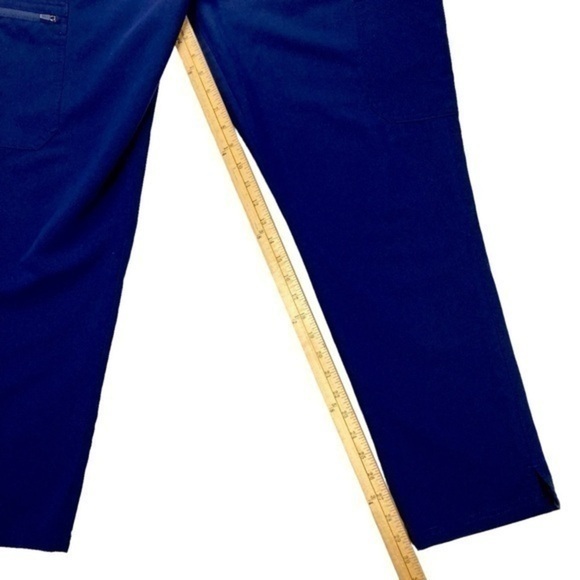FIGS Cargo Pants Mens XL Navy Blue Axiom Straight Leg 7 Pockets Stretch Scrubs - Picture 13 of 16